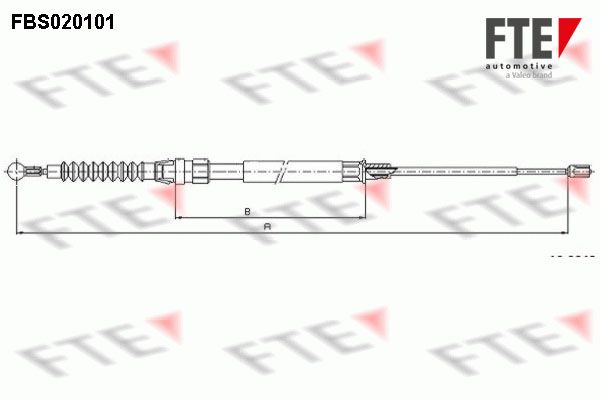 FTE Тросик, cтояночный тормоз FBS020101