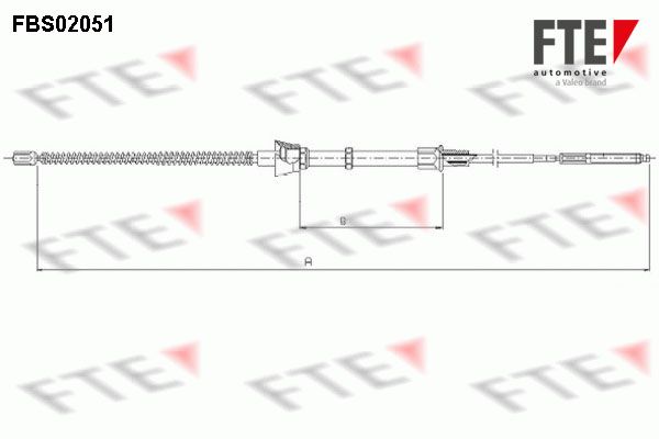 FTE Тросик, cтояночный тормоз FBS02051