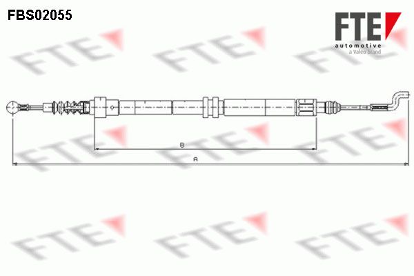 FTE Тросик, cтояночный тормоз FBS02055