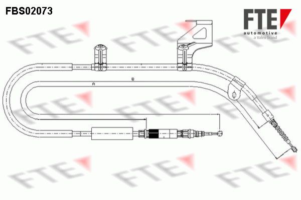 FTE Тросик, cтояночный тормоз FBS02073