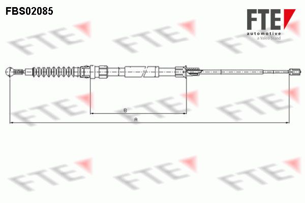 FTE Тросик, cтояночный тормоз FBS02085