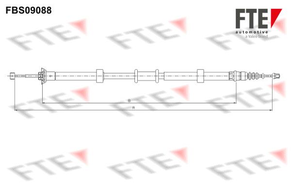 FTE Тросик, cтояночный тормоз FBS09088
