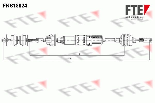 FTE Трос, управление сцеплением FKS18024