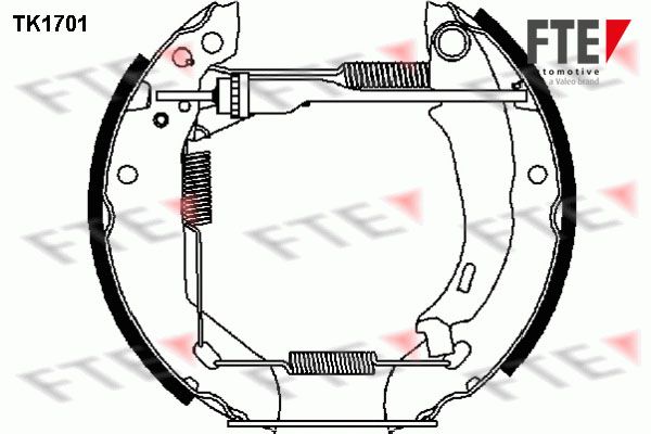 FTE Комплект тормозных колодок TK1701