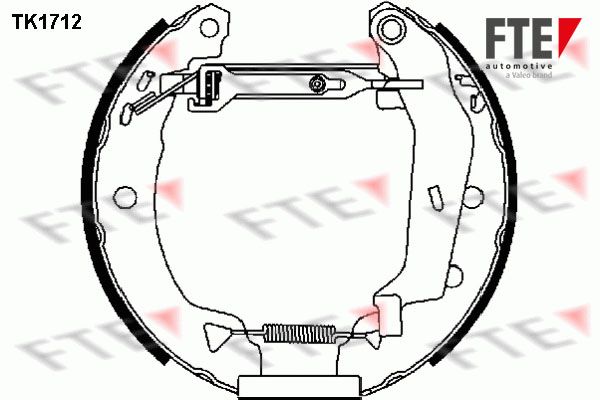 FTE Комплект тормозных колодок TK1712