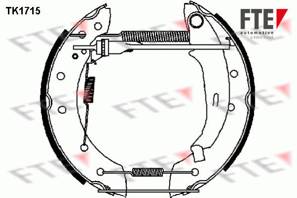 FTE Комплект тормозных колодок TK1715