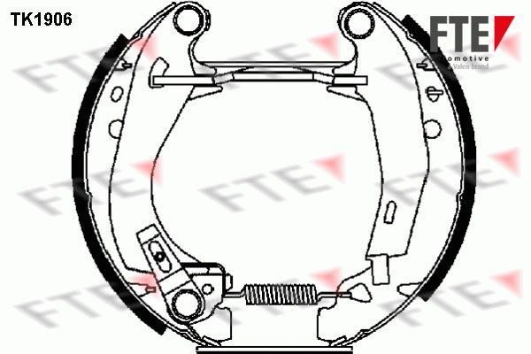FTE Комплект тормозных колодок TK1906