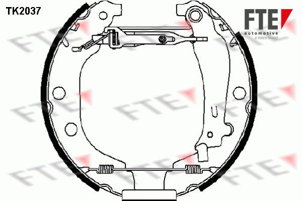 FTE Комплект тормозных колодок TK2037