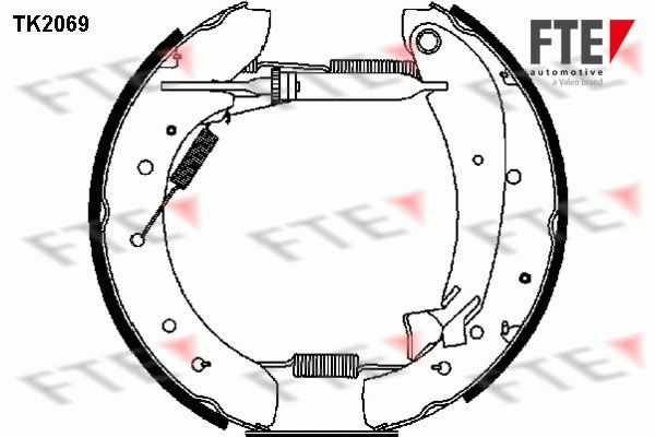 FTE Комплект тормозных колодок TK2069