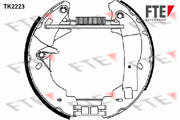 FTE Комплект тормозных колодок TK2223