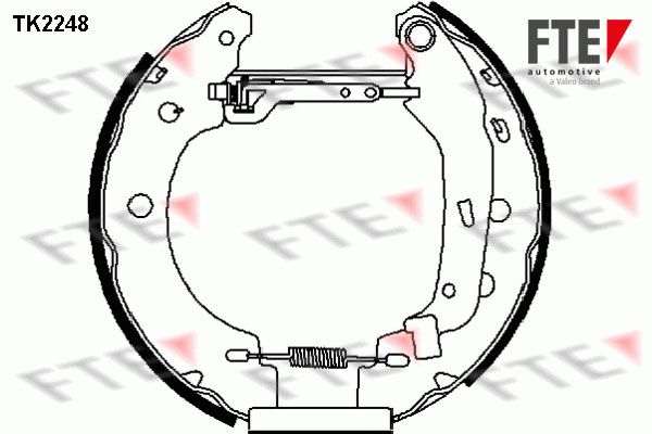 FTE Комплект тормозных колодок TK2248