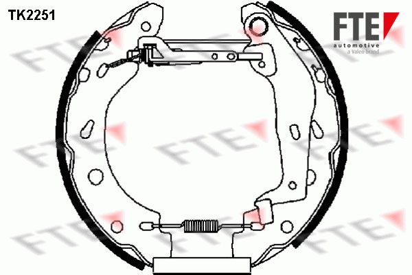 FTE Комплект тормозных колодок TK2251