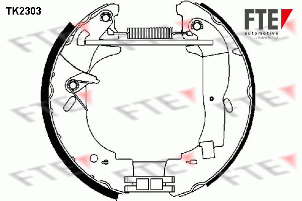 FTE Комплект тормозных колодок TK2303