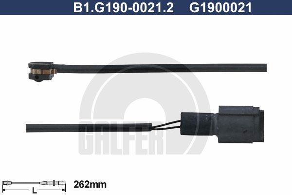 GALFER Сигнализатор, износ тормозных колодок B1.G190-0021.2