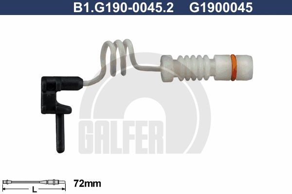 GALFER Сигнализатор, износ тормозных колодок B1.G190-0045.2