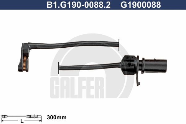 GALFER Сигнализатор, износ тормозных колодок B1.G190-0088.2