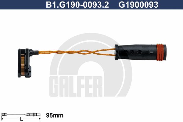 GALFER Сигнализатор, износ тормозных колодок B1.G190-0093.2
