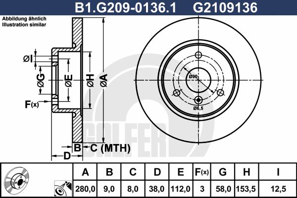 GALFER Piduriketas B1.G209-0136.1