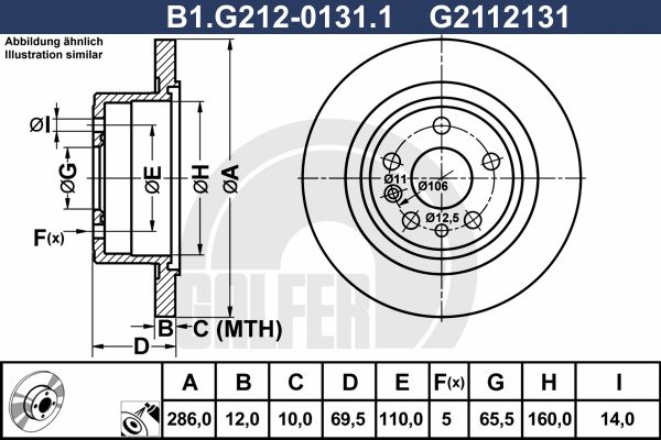 GALFER Piduriketas B1.G212-0131.1