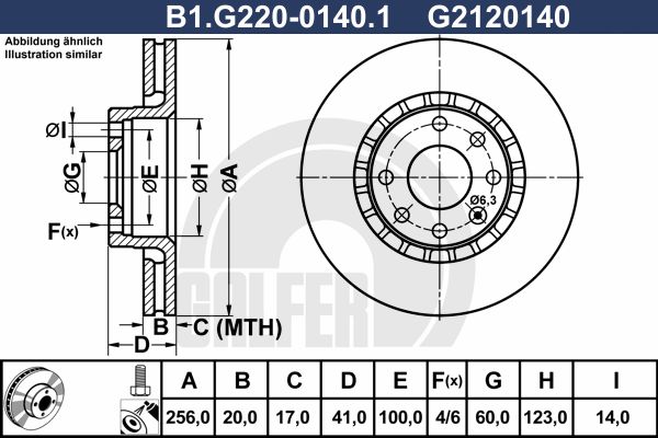 GALFER Piduriketas B1.G220-0140.1