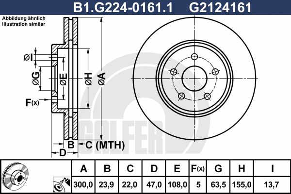 GALFER Piduriketas B1.G224-0161.1