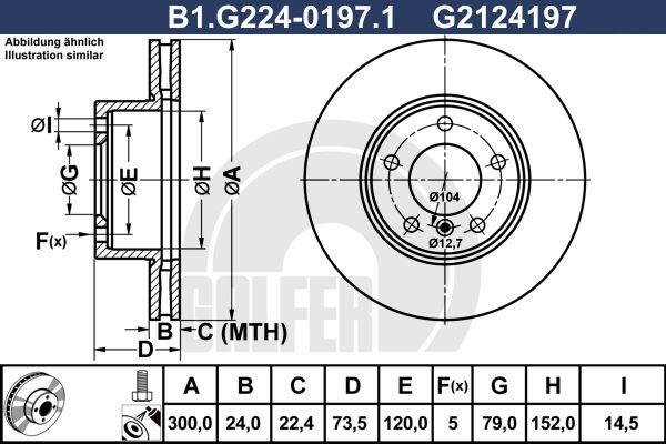 GALFER Piduriketas B1.G224-0197.1