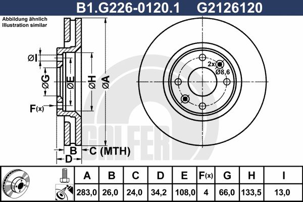 GALFER Piduriketas B1.G226-0120.1