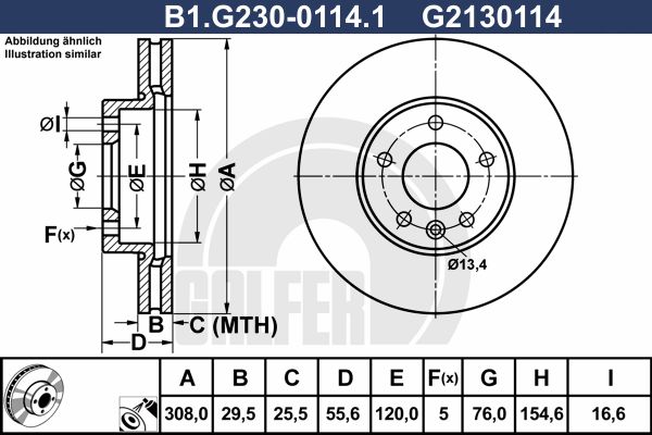 GALFER Piduriketas B1.G230-0114.1