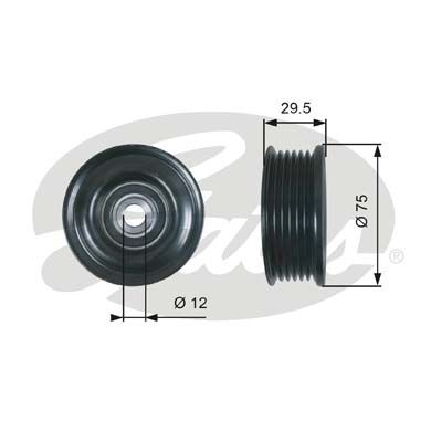 GATES Seade-/juhtrull,soonrihm T36026