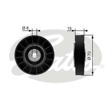 GATES Seade-/juhtrull,soonrihm T36214