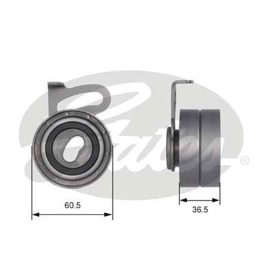 GATES Натяжной ролик, ремень ГРМ T41191