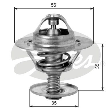 GATES Termostaat,Jahutusvedelik TH09582