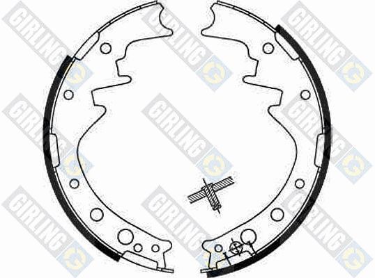 GIRLING Piduriklotside komplekt 5181709