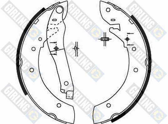 GIRLING Piduriklotside komplekt 5182061