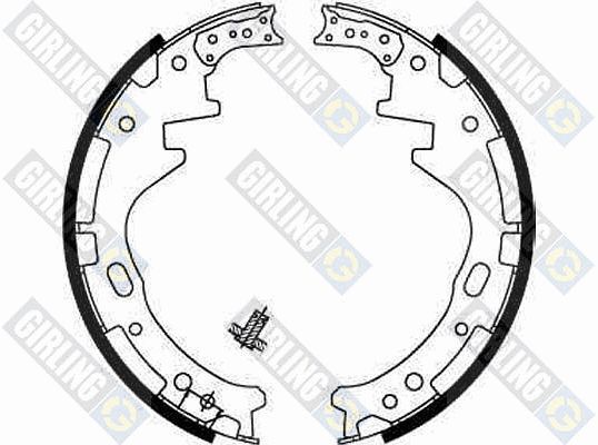 GIRLING Piduriklotside komplekt 5185139