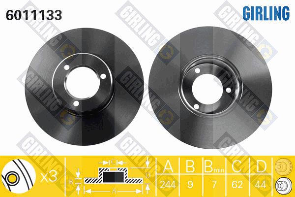 GIRLING Piduriketas 6011133