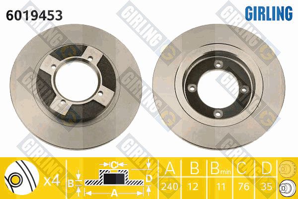 GIRLING Piduriketas 6019453