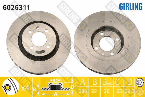 GIRLING Piduriketas 6026311