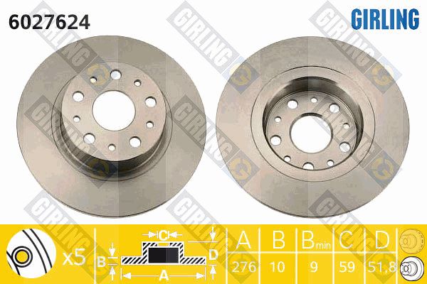 GIRLING Piduriketas 6027624