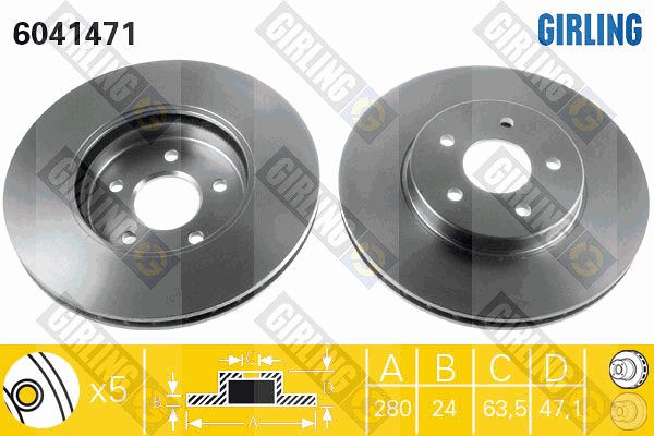 GIRLING Piduriketas 6041471