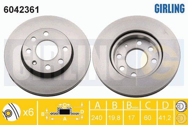 GIRLING Piduriketas 6042361