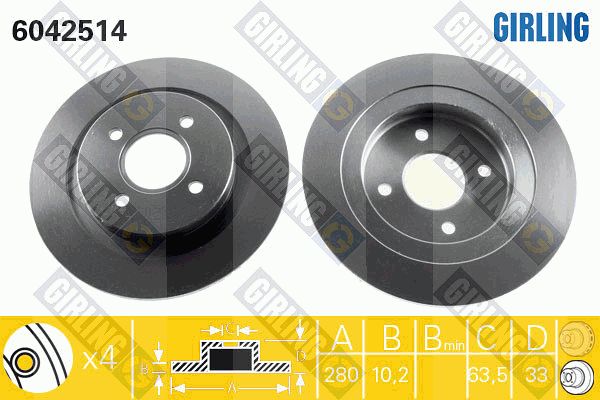 GIRLING Piduriketas 6042514