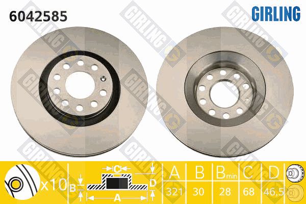 GIRLING Piduriketas 6042585