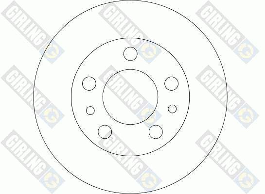 GIRLING Тормозной диск 6043213
