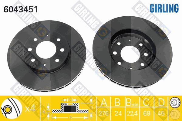 GIRLING Piduriketas 6043451