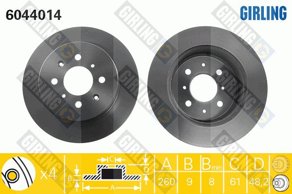 GIRLING Piduriketas 6044014