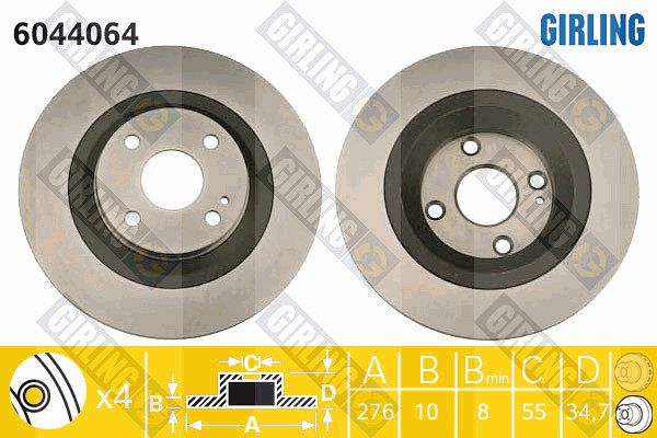 GIRLING Piduriketas 6044064