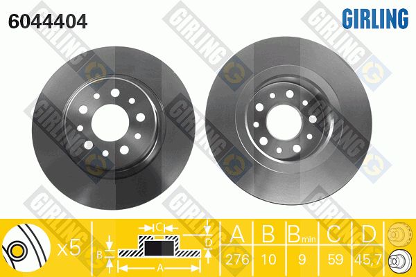 GIRLING Piduriketas 6044404