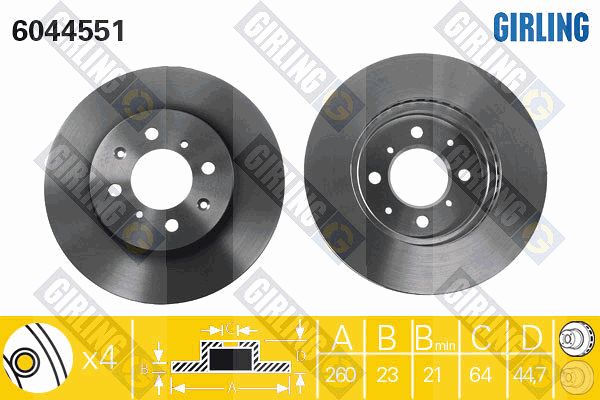 GIRLING Piduriketas 6044551