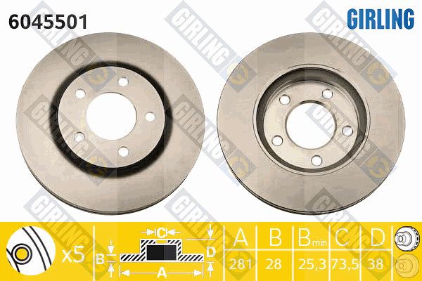 GIRLING Piduriketas 6045501